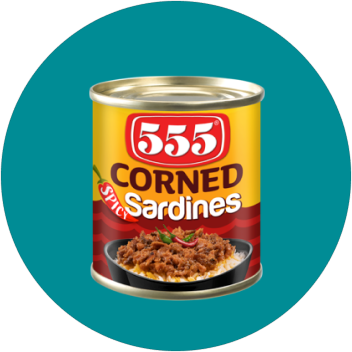555 Corned Sardines Spicy 100g
