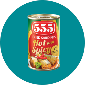 555 Fried Sardines Hot and Spicy 155g