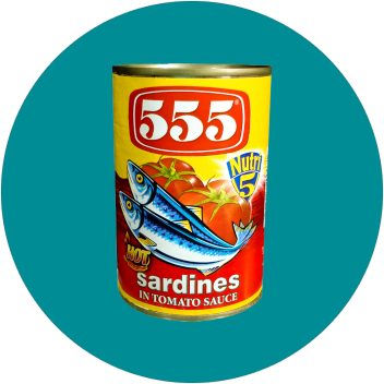 555 Sardines in Tomato Sauce Hot & Spicy 155g